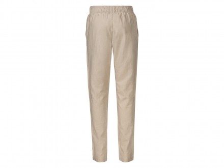 Летние, льняные, брюки от бренда Esmara. С удобными боковыми карманами и врезным. . фото 4