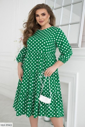 Платье HU-9937
цвет-мята, малина, бордо, зеленый
Материал: софт
Растяжимость: сл. . фото 11