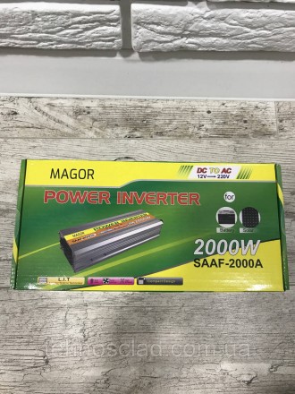Автомобільний інвертор Magor Power Inverter 2000W Інвертор Magor SAAF-2000A (12-. . фото 10