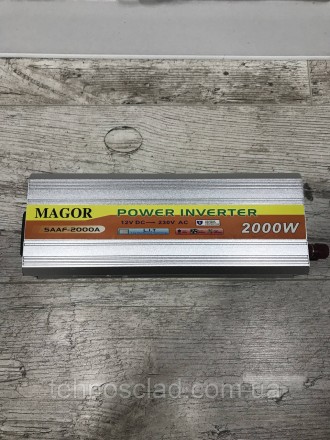 Автомобільний інвертор Magor Power Inverter 2000W Інвертор Magor SAAF-2000A (12-. . фото 5
