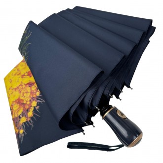 Женский зонт полуавтомат от Toprain в трендовых цветах сезона с патриотическим р. . фото 7