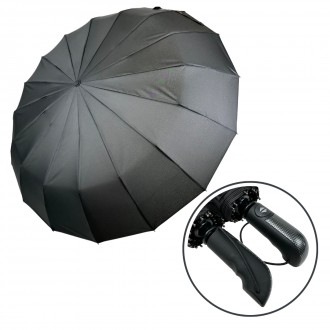 Черный зонтик мужской Feeling Rain - это очень стильный и солидный аксессуар. Ег. . фото 2