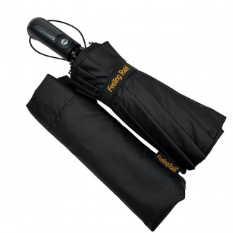 Черный зонтик мужской Feeling Rain - это очень стильный и солидный аксессуар. Ег. . фото 3