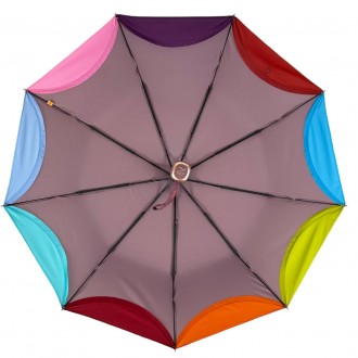Женский зонт полуавтомат от Frei Regen в трендовых цветах сезона с разноцветным . . фото 4