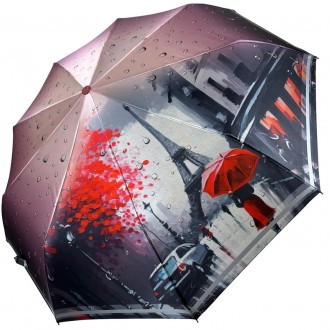 Зонт с изображением романтических панорам города не только защитит от дождя, но . . фото 2