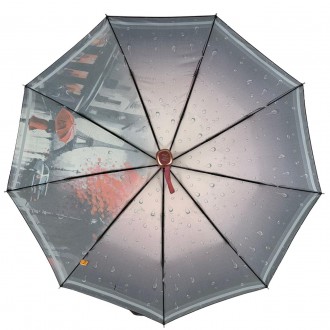 Зонт с изображением романтических панорам города не только защитит от дождя, но . . фото 5