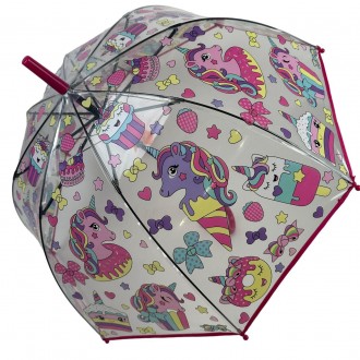 Прозрачный детский зонт полуавтомат на 8 спиц от фирмы Frei Regen станет фаворит. . фото 2
