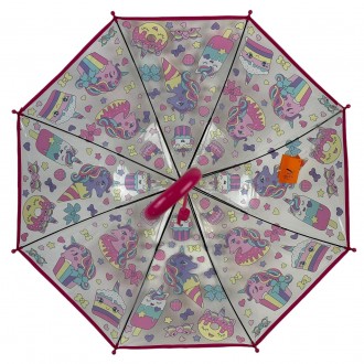 Прозрачный детский зонт полуавтомат на 8 спиц от фирмы Frei Regen станет фаворит. . фото 5