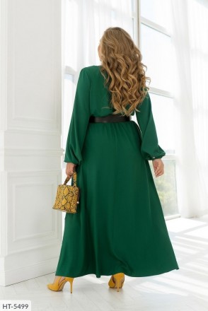 Платье HT-5504
цвет-голубой, черный, зеленый, фуксия, электрик
Материал: облегче. . фото 6