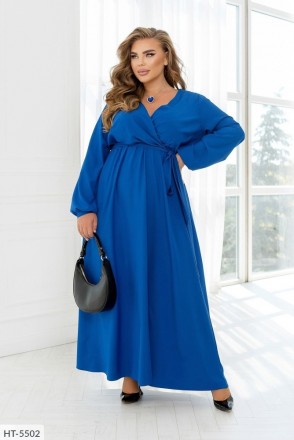 Платье HT-5504
цвет-голубой, черный, зеленый, фуксия, электрик
Материал: облегче. . фото 5