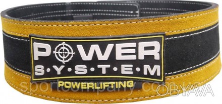 Пояс для важкої атлетики Power System Stronglift PS-3840 Black/Yellow L/XL. . фото 1