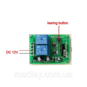 Двох канальний реверсивний модуль дистанційного керування мотором 12 в
Тип KR120. . фото 11