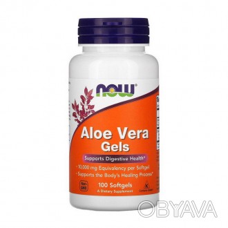 Aloe Vera Gels (100 softgels) – натуральный и удобный источник здоровья Aloe Ver. . фото 1