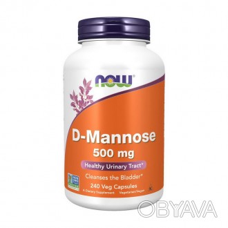  D-Mannose 500 mg (240 veg caps) - эффективный способ для лечения мочевого тракт. . фото 1