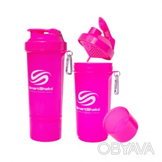 SmartShake Slim NEON Pink (500 мл, розовый): ультрасовременный выбор для активно. . фото 1