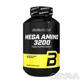 MEGA AMINO 3200 (100 tabs) – комплекс аминокислот для быстрого набора мышечной м. . фото 1