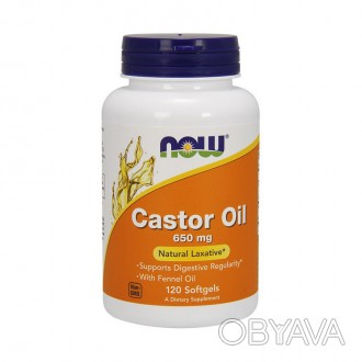 Castor Oil 650 mg (120 softgels) от производителя из СШАCastor Oil 650 mg (120 s. . фото 1