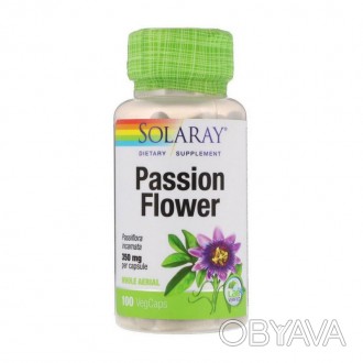 Passion Flower 350 мг (100 вег капсул) - успокаивающее средство для здорового сн. . фото 1