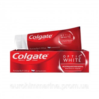 Описание 
Зубная паста отбеливающая 
Нова відбілююча зубна паста Colgate Optic W. . фото 5