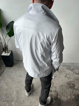 Чоловіча шкіряна куртка підходить для повсякденного носіння, вільного часу, або . . фото 4