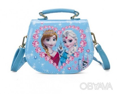 Детская лаковая сумочка для девочки с Эльзой Frozen.
Ручка отстёгивается. Застёж. . фото 1