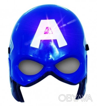 Маска героя Капитан Америка светящаяся.. . фото 1