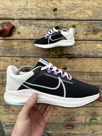 
 
 Кросівки Nike Air Zoom Pegasus (чорно-білі)
40 (25.5 см (бирка 41))	
41 (26 . . фото 2