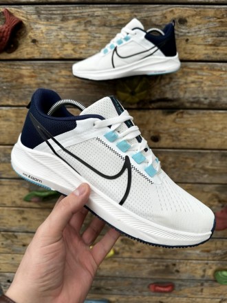 
 
 Кросівки Nike Air Zoom Pegasus (біло-сині)
40 (25.5 см (бирка 41))	
41 (26 с. . фото 3