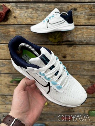 
 
 Кросівки Nike Air Zoom Pegasus (біло-сині)
40 (25.5 см (бирка 41))	
41 (26 с. . фото 1