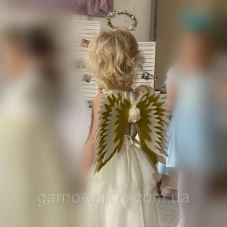 Комплект Крылья ангела белые серебряные .крылья единорога серебро (айвори с сере. . фото 7