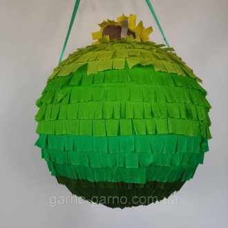 Пиньята шар разноцветный шарик зеленый бумажная для праздника Шар разноцветный
П. . фото 6