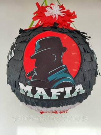 Пиньята Мафия пиньята Mafia 110 см обхват Пиньята на день рождения 
Также доступ. . фото 7