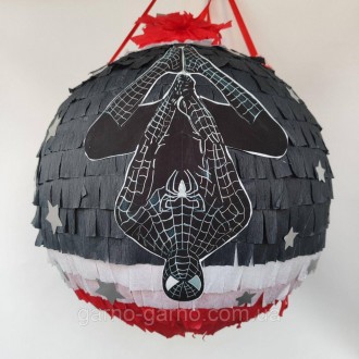 Пиньята Черный человек паук марвел супергерои marvel пиньята 120 см обхват черны. . фото 2