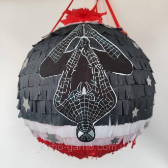 Пиньята Черный человек паук марвел супергерои marvel пиньята 120 см обхват черны. . фото 5