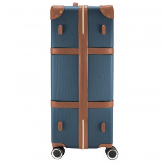 Вінтажна валіза Semi Line T5672-4 має декоративні накладки на кутах та ремені з . . фото 7