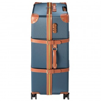 Вінтажна валіза Semi Line T5672-4 має декоративні накладки на кутах та ремені з . . фото 5