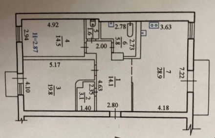 Номер оголошення на сайті компанії: SF-2-919-568-OB.
Продам 3к. квартиру по вул.. Нагорный. фото 21