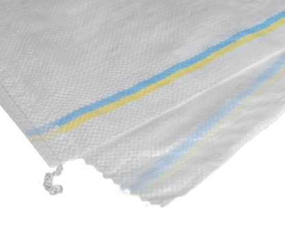  Мешки белые с желто-голубой полосой, плотные.
Полипропиленовые мешки отлично по. . фото 8
