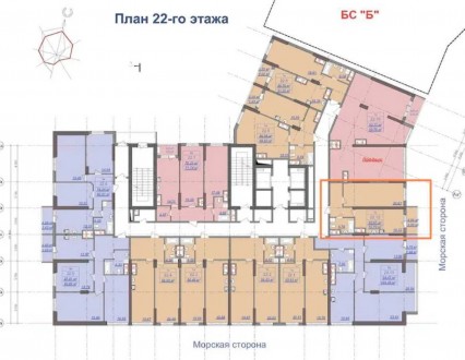 Однокімнатна квартира 52,7 м2 з панорамним видом на море в ЖК Посейдон. Розташов. Киевский. фото 6