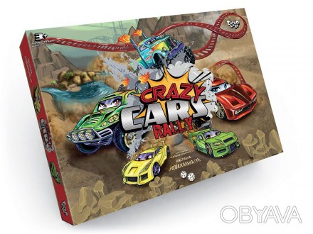 Настільна розважальна гра "Crazy Cars Rally" (20). . фото 1
