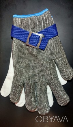 Кольчужна захисна рукавичка.
Для захисту рук від порізів під час роботи з різаль. . фото 1