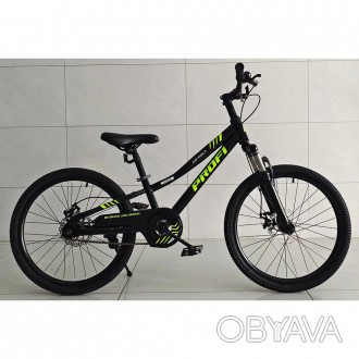 Велосипед 22д. MB 2208-1 (1шт) SKD75,сталева рама,підніжка,чорний. . фото 1