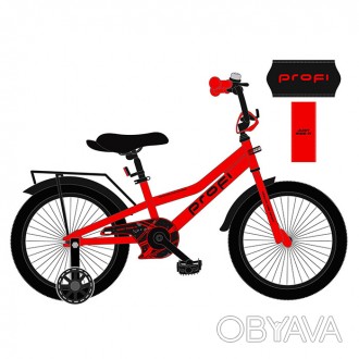 Велосипед дитячий PROF1 20д. MB 20011-1 (1шт) PRIME,SKD75,червоний,зв,фонарь,баг. . фото 1