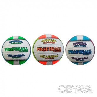 М'яч волейбольний 1190ABC (30шт) офіційний розмір, ПУ, ручна робота, 280-300г, 3. . фото 1