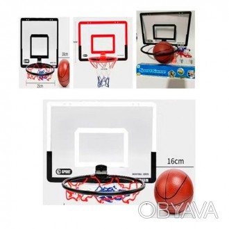 Баскетбольне кільце MR 1134 щит (пластик) 40-26 см, кільце (пластик) 25 см, сітк. . фото 1