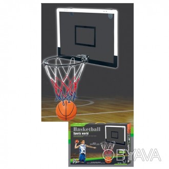 Баскетбольне кільце MR 1184 щит пластик 40-26 см , кільце (метал) 25 см, сітка, . . фото 1