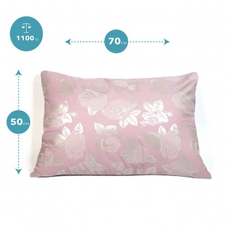 Подушка для сну 50х70, флора 
Характеристики:
Вага 750 гр (+ - 10%).;
Розміри 50. . фото 5