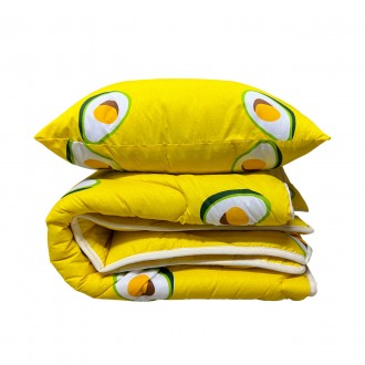 Детский комплект - набор в который входит: подушка, одеяло. Компактные габариты,. . фото 3