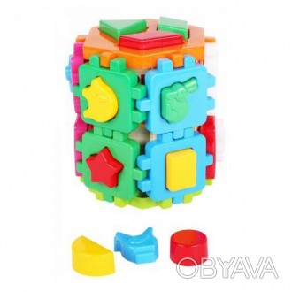 Игрушка куб "Умный малыш Конструктор ТехноК". Сортер-пазл состоит из 14 частей +. . фото 1