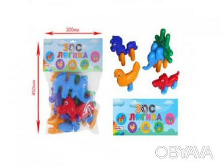 Детский пластиковый конструктор состоит из 15 ярких разноцветных деталек, из кот. . фото 1